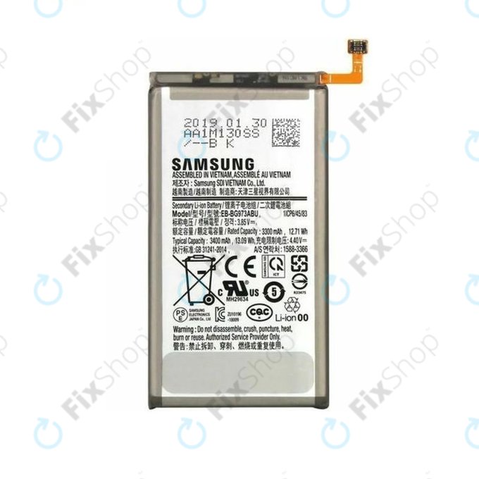 Samsung Galaxy S10 G973F - Akku Batterie EB-BG973ABU 3400mAh - GH82-18826A Genuine Service Pack