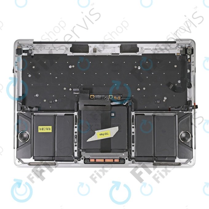 Apple MacBook Pro 13" A1706 (Late 2016 - Mid 2017) - Oberer Rahmen Tastatur + Tastatur US + Mikrofon + Trackpad + Redner (Silver)