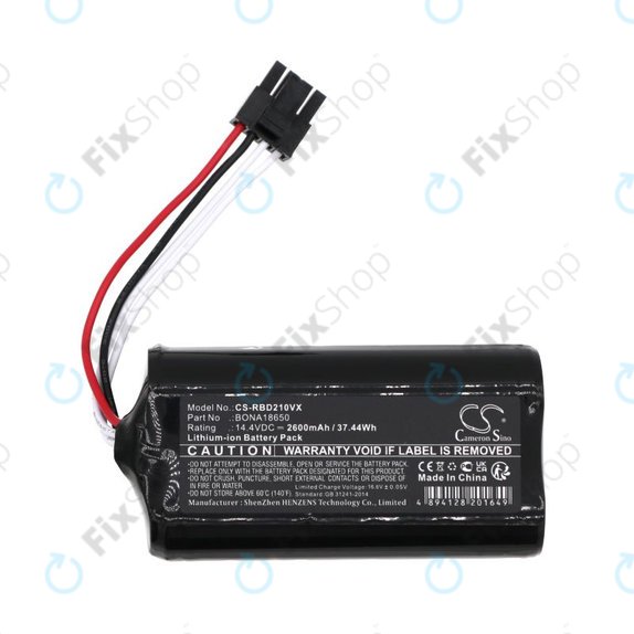 Akku batterie für RobZone Duoro Xcontrol 2, BONA18650, 2600mAh, Li-Ion, 14.4V, HQ