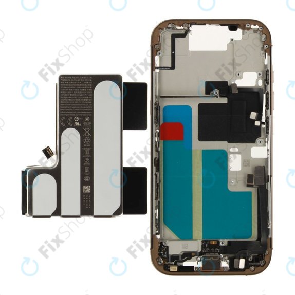 Mittelrahmen mit Batterie für iPhone 16 Pro | Desert Titanium | ZD076-00691 | Genuine Apple