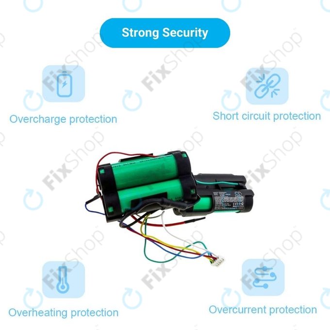 Philips PowerPro Duo, PowerPro Aqua - Akku Batterie 5ICR19/65 Li-Ion 18.5V 2500mAh HQ