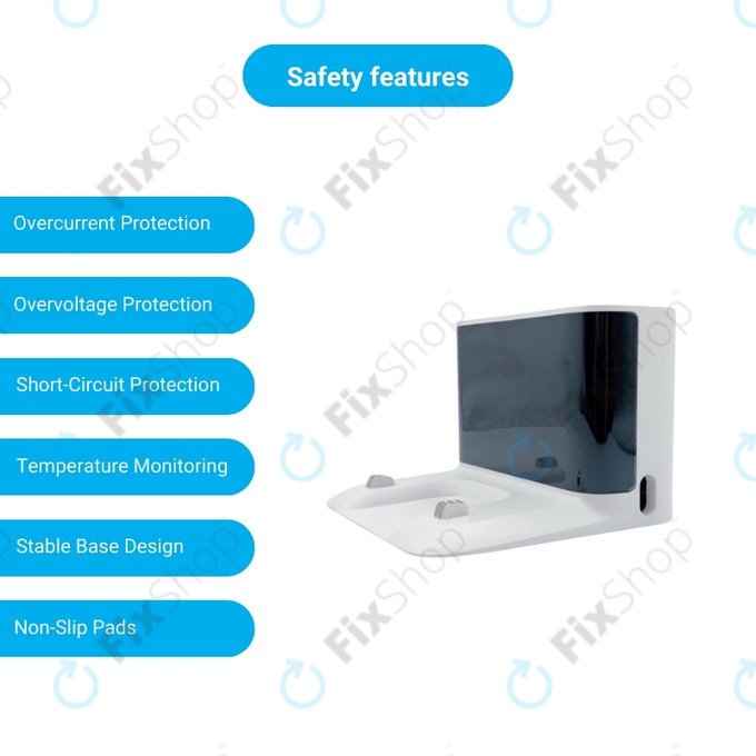 Xiaomi Roborock S5, S5 Max, S6 Pure, S6 MaxV, S7, S7 MaxV, S8, Q7, Q7 Max - Ladestation (Weiß)