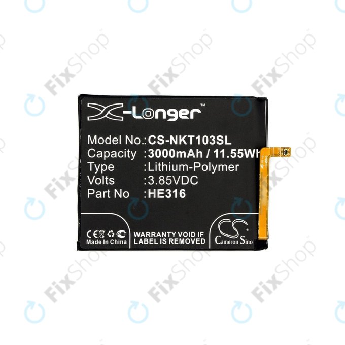 Nokia 6 - Akku Batterie HE316 3000mAh HQ