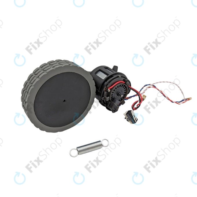 Rad mit Motor, Rechts, Schwarz für iRobot Roomba Combo 111, Roomba Combo 113