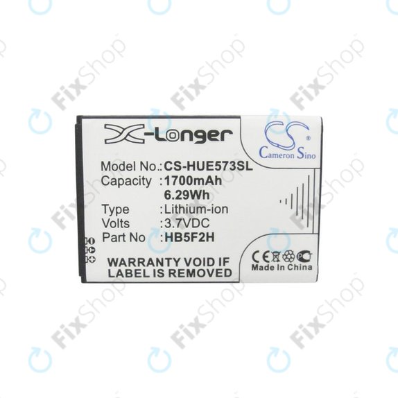 Batterie für Huawei E5330, 1700mAh, Li-Ion, 3.7V, HB5F2H, HQ