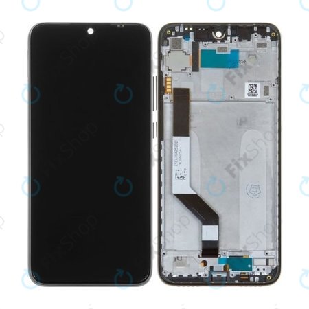 Xiaomi Redmi Note 7 - LCD Display + Touchscreen Front Glas + Rahmen (Space Black) - 5606100920C7, 560610100033, 560610125033 Genuine Service Pack