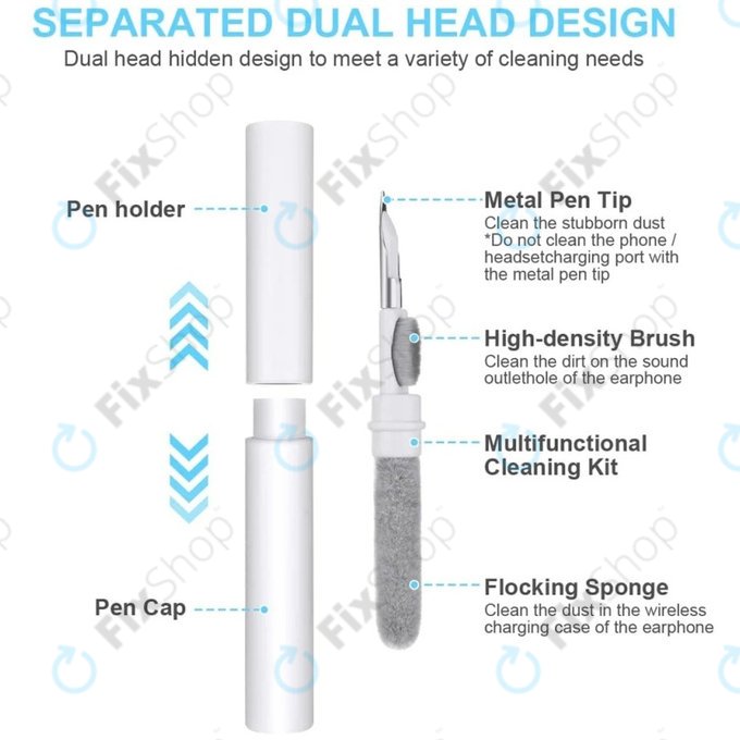 Reinigungsstift für kabellose Kopfhörer, Weiß