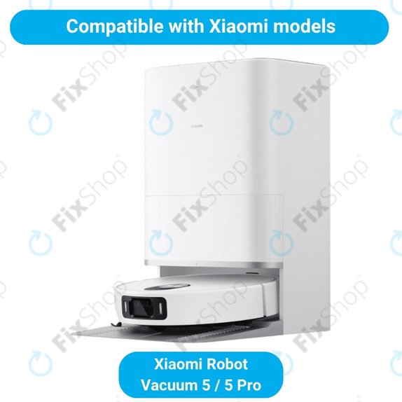 Ersatzteilset für Xiaomi Robot Vacuum 5, 5 Pro (1x Hauptbürste, 2x Filter, 2x Seitenbürste, 4x Wischtuch, 2x Staubbeutel)