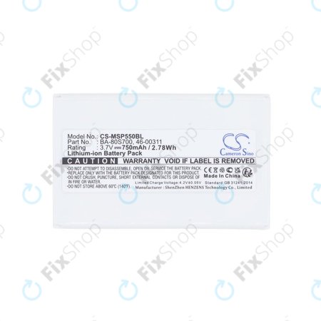 Akku batterie für Cipherlab 8300-L, Metrologic MK5502, 750mAh, Li-Ion, 3.7V, BA-80S700, HQ