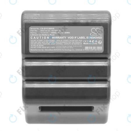 Dyson 360 Vis Nav, Heurist (2020) - Akku Batterie 968734-02, 967864-02 Li-Ion 14.8V 6600mAh HQ