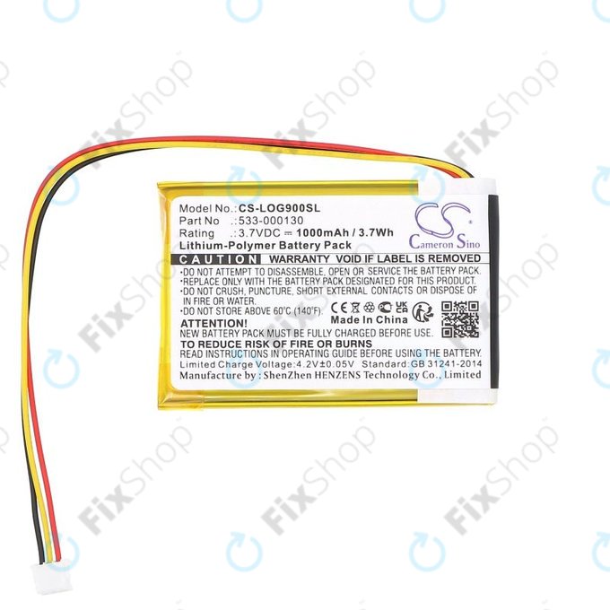 Akku batterie für Logitech G403, G703, G900, G903, 1000mAh, Li-Pol, 3.7V, 533-000130, HQ