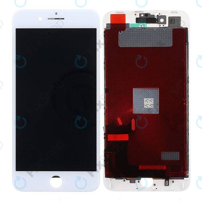 Apple iPhone 8 Plus - LCD Display + Touchscreen Front Glas + Rahmen (White) Original Refurbished