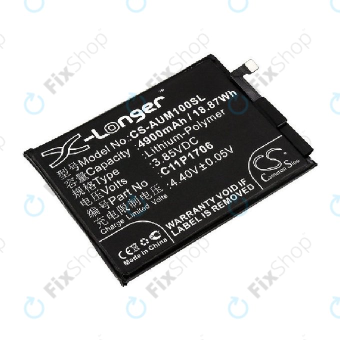 Batterie für Asus Zenfone Max Pro M1 ZB602KL, 4900mAh, Li-Pol, 3.85V, 0B200-02870200, HQ