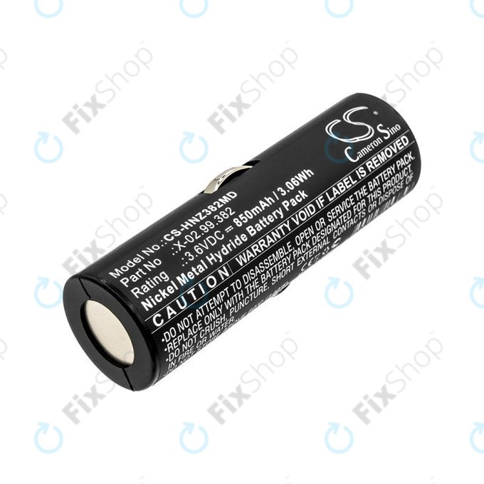 Akku batterie für Heine Beta Handles, Heine Ophthalmoscope Beta 200, 850mAh, Ni-MH, 3.6V, X-02.99.382, BATT/110904-A1, HQ