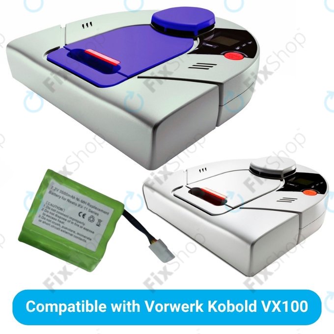 Vorwerk Kobold VX100 - Akku Batterie 945-0006 Ni-MH 7.2V 3500mAh