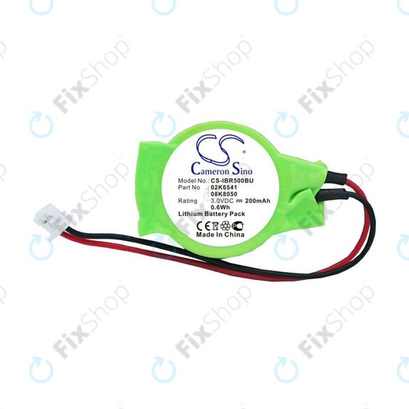 Backup Batterie für Lenovo Thinkpad, 200mAh, Lithium, 3V, 02K6541, HQ