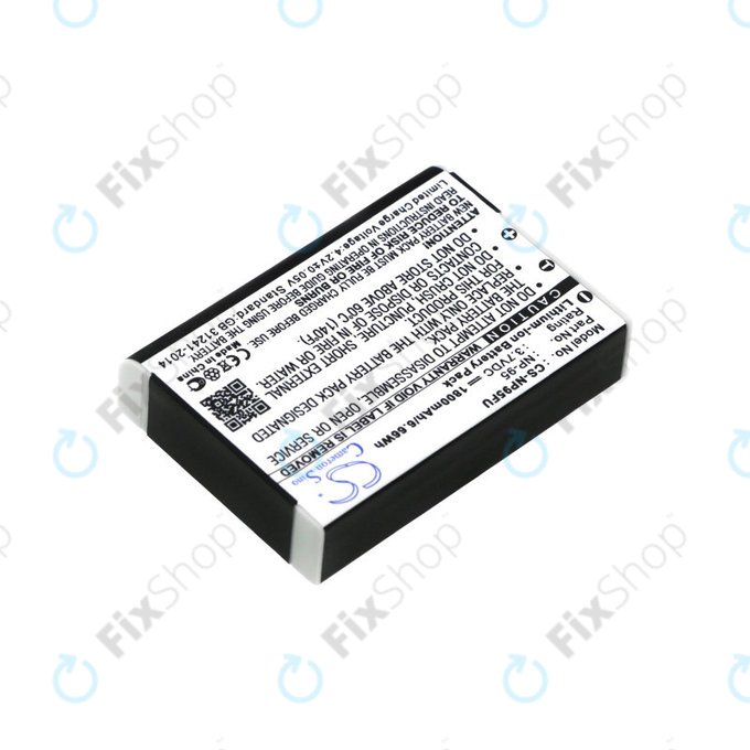 Batterie für Fujifilm FinePix F30, Ricoh GXR, 1800mAh, Li-Ion, 3.7V, DB-90, HQ