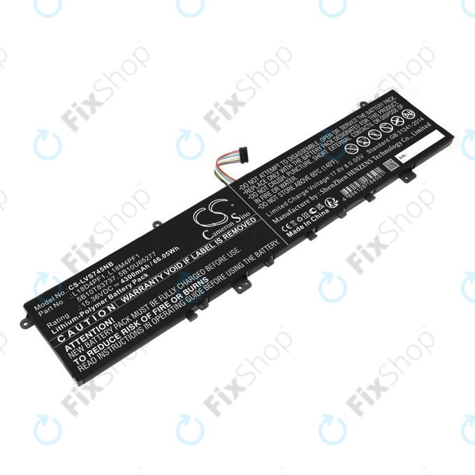 Akku batterie für Lenovo Yoga, 4300mAh, Li-Pol, 15.36V, L18D4PF1, HQ