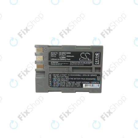 Nikon D50, D70, D80, D90, D100, D200, D300, D700, D900 - Akku Batterie EN-EL3e Li-Ion 2000mAh HQ