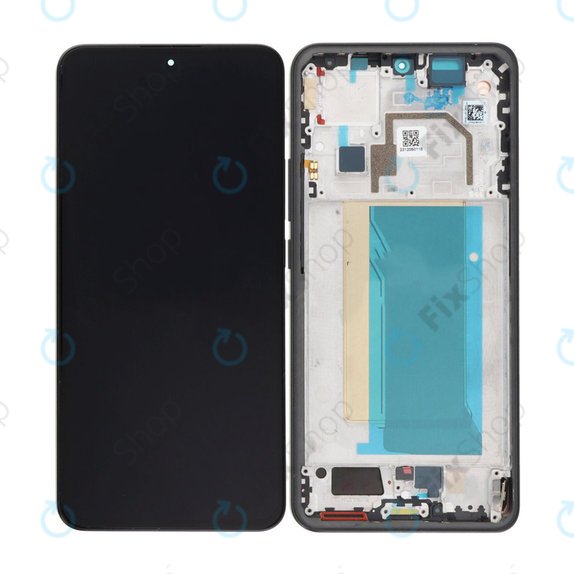 Xiaomi 13T, 13T Pro - LCD Display + Touchscreen Front Glas + Rahmen (Black) OLED