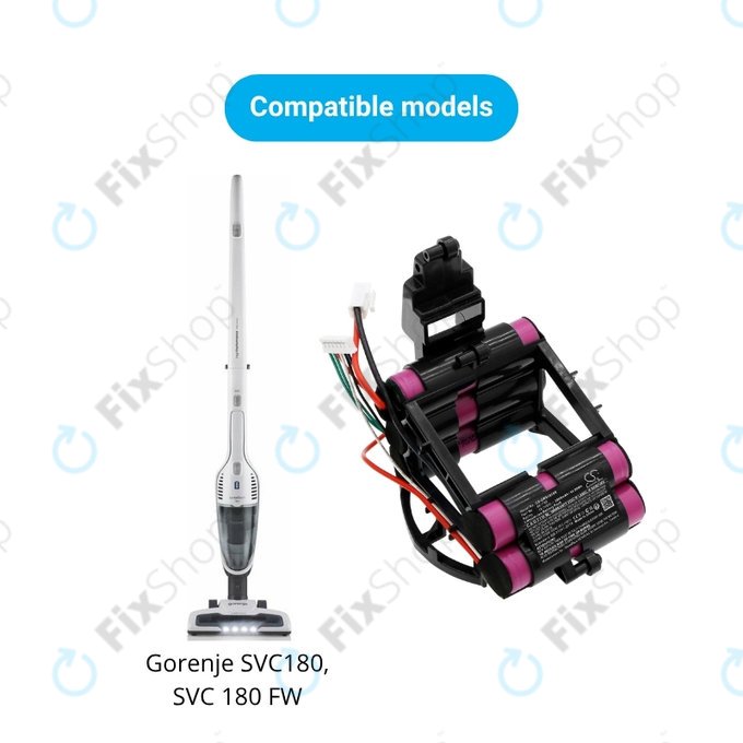 Gorenje SVC-series - Akku Batterie 861789 Li-Ion 18.0V 3000mAh HQ