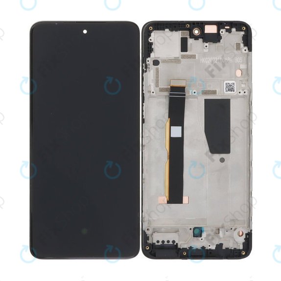 Motorola Moto G84 XT2347 - LCD Display + Touchscreen Front Glas + Rahmen (Black) TFT