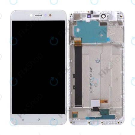 Xiaomi Redmi Note 5A 32GB, 64GB - LCD Display + Touchscreen Front Glas + Rahmen (White) TFT