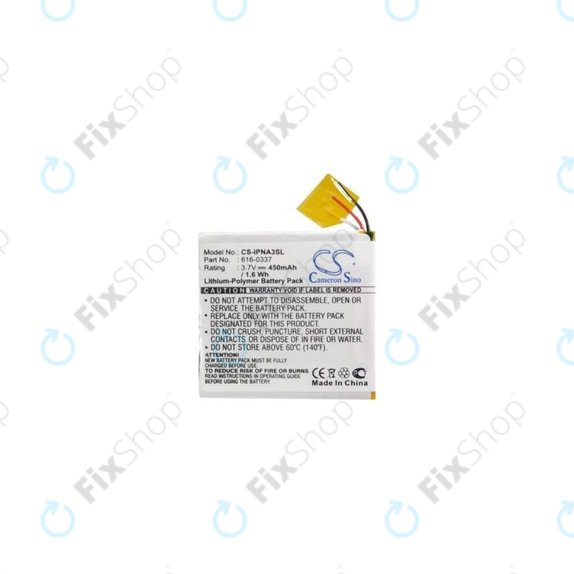 Apple iPod Nano (3rd Gen) - Akku Batterie 616-0311 450mAh HQ