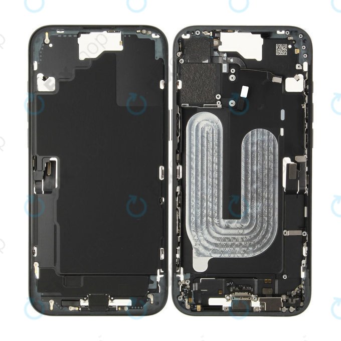 Mittelrahmen mit Batterie für iPhone 16 Plus | Black | ZD076-00684 | Genuine Apple