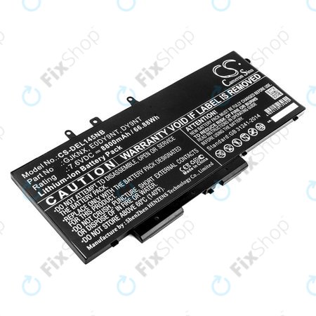Akku batterie für Dell Latitude 14 5490, Latitude 14 5491, 8800mAh, Li-Ion, 7.6V, 00JWGP, HQ