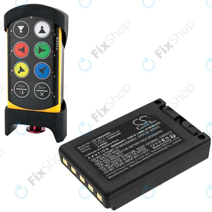 Akku batterie für Tele Radio TG-TXMNL, 2400mAh, Li-Ion, 3.7V, D00004-02, HQ