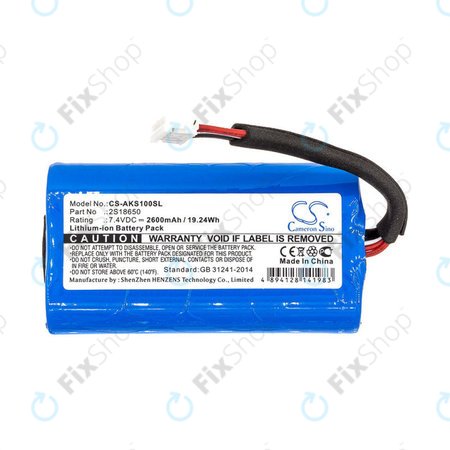 Batterie für Anker Soundcore Boost, 2600mAh, Li-Ion, 7.4V, 2S18650, HQ