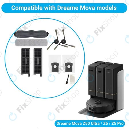 Xiaomi Dreame Mova Z50 Ultra, Z5, Z5 Pro - Komplett-set