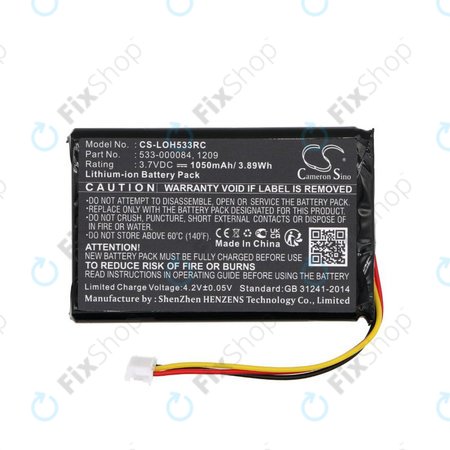Akku batterie für Logitech Harmony Touch, Ultimate, 1050mAh, Li-Ion, 3.7V, 533-000083, HQ