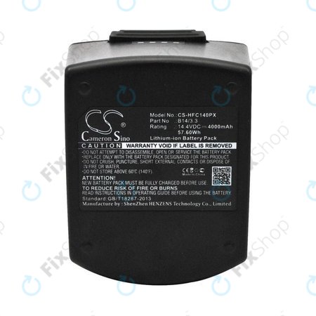 Akku batterie für Hilti SFC14-A, SFH140A, 4000mAh, Li-Ion, 14.4V, B14/3.3, HQ