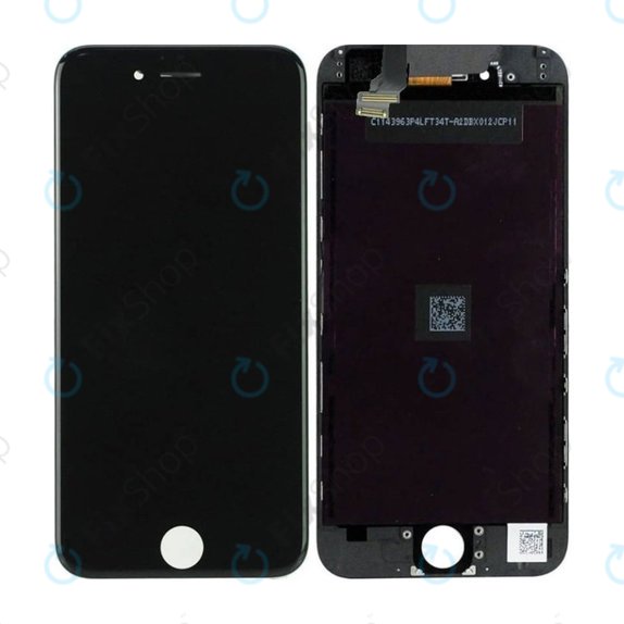 Display In-Cell für iPhone 6, Black, Touchscreen-Glas mit Rahmen, FixPremium