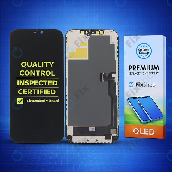 Display Soft OLED für iPhone 12 Pro Max, Touchscreen-Glas mit Rahmen, DIAGNOSTIC