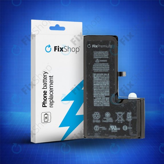 Akku Batterie für iPhone XS, 2658mAh, FixPremium