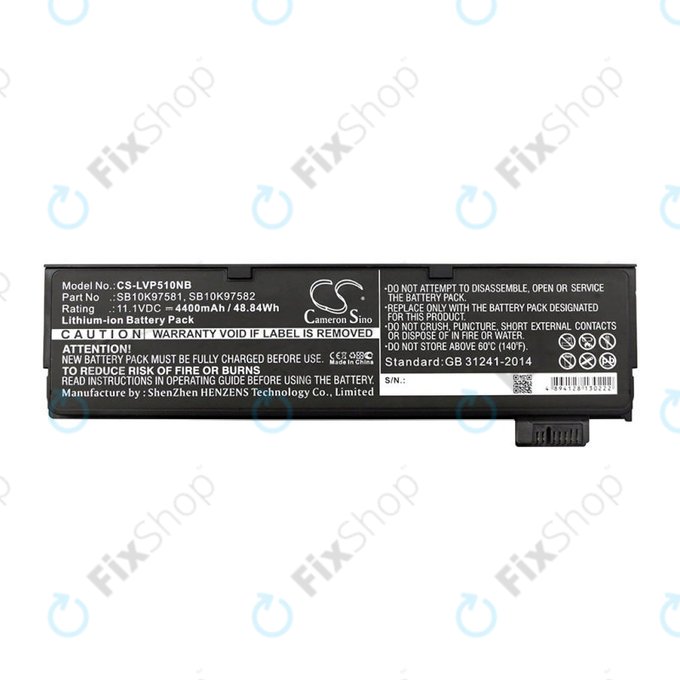 Batterie für Lenovo ThinkPad P51, T470, T570, 4400mAh, Li-Ion, 11.1V, SB10K97581, HQ