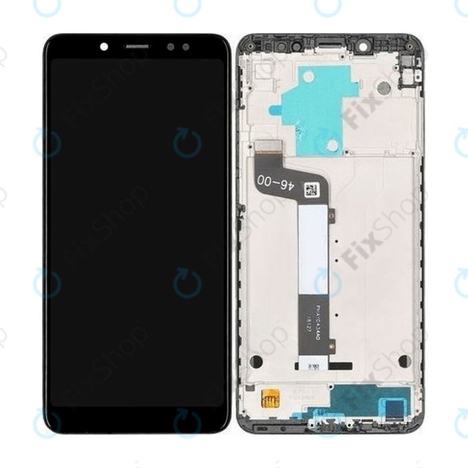 Xiaomi Redmi Note 5 Pro - LCD Display + Touchscreen Front Glas + Rahmen (Black) - 560610027033 Genuine Service Pack