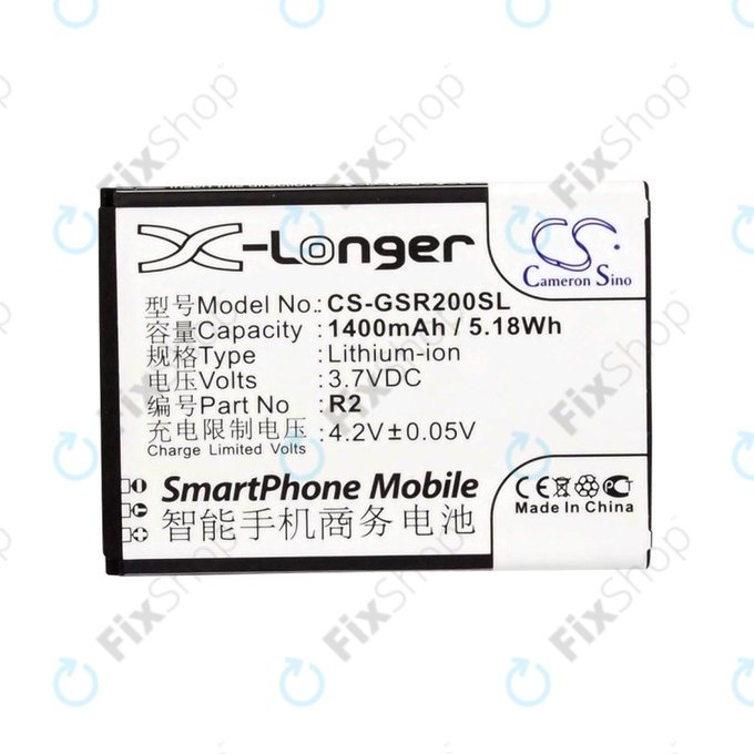 Akku batterie für Gigabyte Gsmart Roma, R2, Li-ion, 3.7V, 1400mAh, HQ