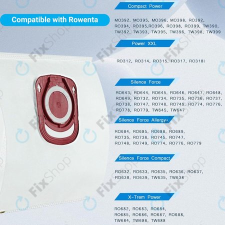 Rowenta Silence Force, X-Trem Power - Abfallbeutel ZR200720