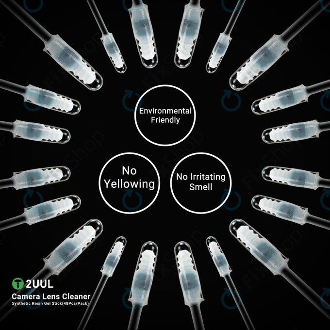 2UUL CL21 - Reinigungsstäbchen für Kameralinsen (48 Stück)