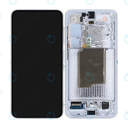 Samsung Galaxy S25 - LCD Display + Touchscreen Front Glas + Rahmen (Icy Blue) - GH82-36329C Genuine Service Pack