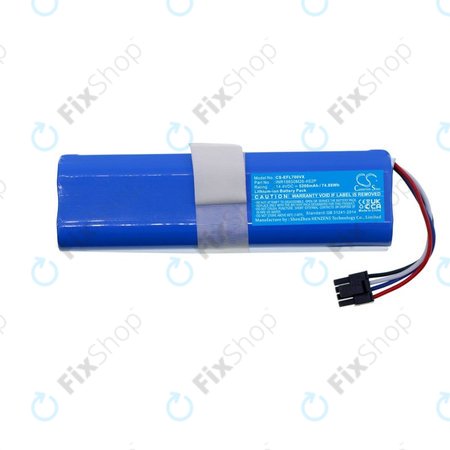 Batterie für Eufy Robovac L70 Hybrid, 5200mAh, Li-Ion, 14.4V, D080-4S2P, HQ