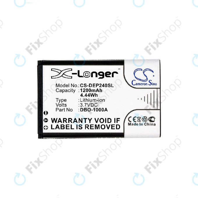 Batterie für Doro 1370, 1372, 2404, 6040, 1200mAh, Li-ion, 3.7V, DBO-1000A, HQ