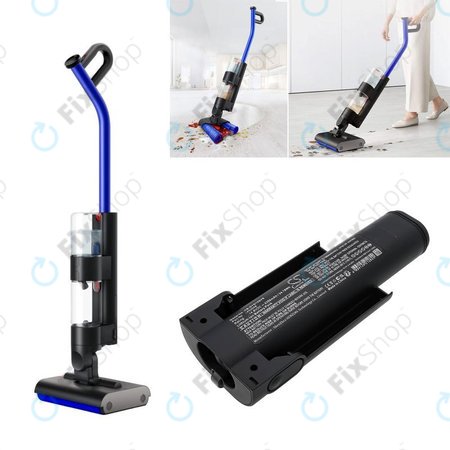 Akku batterie für Dyson WashG1 Wet Floor Cleaner, 2350mAh, Li-Ion, 14.8V, 452646, HQ
