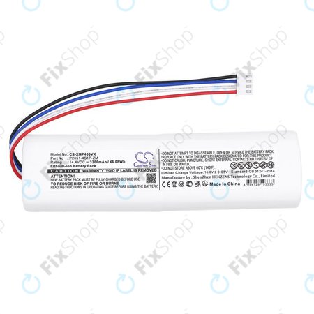 Akku batterie für Xiaomi Mi Robot Vacuum Mop 2, Mijia Sweeping Vacuum Cleaner 2C, 3200mAh, Li-Ion, 14.4V, P2051-4S1P-ZM, HQ