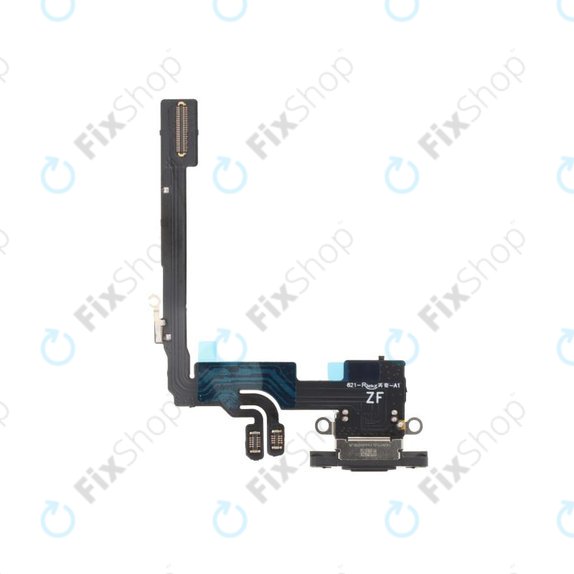 Apple iPhone 16 Pro - Ladestecker Ladebuchse + Flex Kabel (Black Titanium)