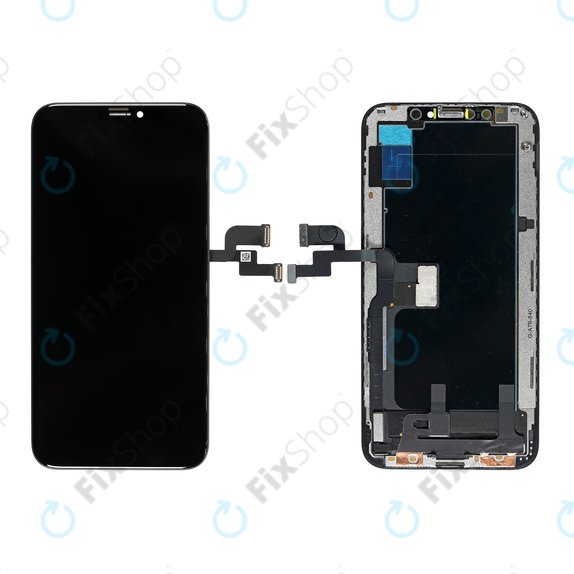 Display für iPhone XS, Touchscreen-Glas mit Rahmen, Refurbished